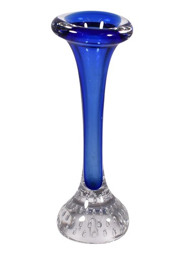 Vintage blue clear - bubbles, art