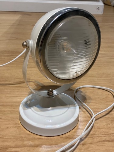 Retro white spotlight side - white,