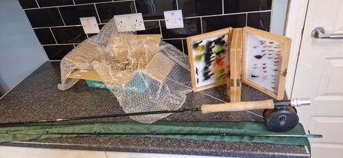 Fly fishing rod - rod,reel,lures, and