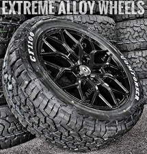 18" Black VC1 Alloy Wheels Fits Ford Transit Mk6 Mk7 Mk8 Van + All Terrain Tyres