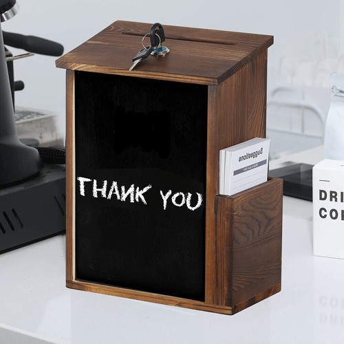 Rustic wood suggestion box - rustic,