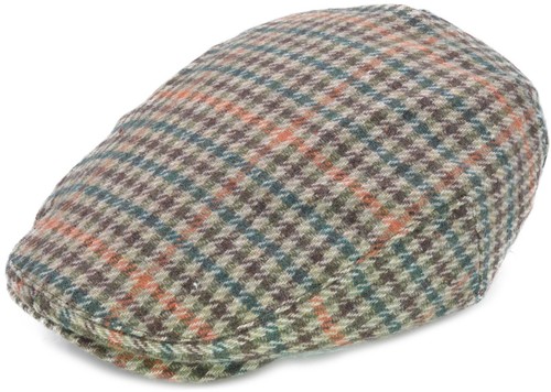 Wool tweed flat cap - wool, unisex