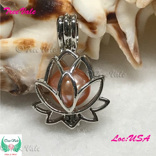 Lotus flower silver plated - -,
