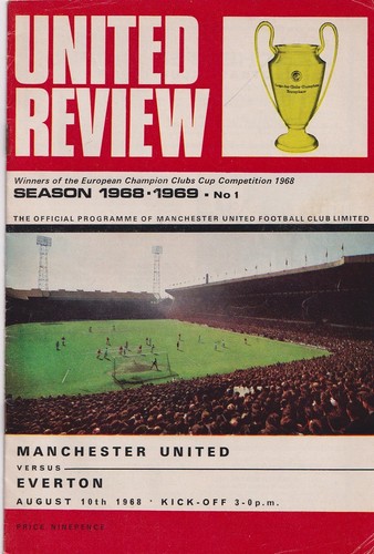 Football programme man - man, utd