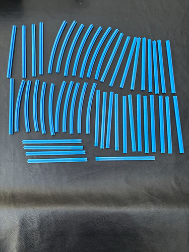 Blue plastic train - plastic, lot