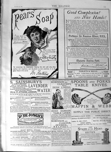 Old antique print 1887 - old,