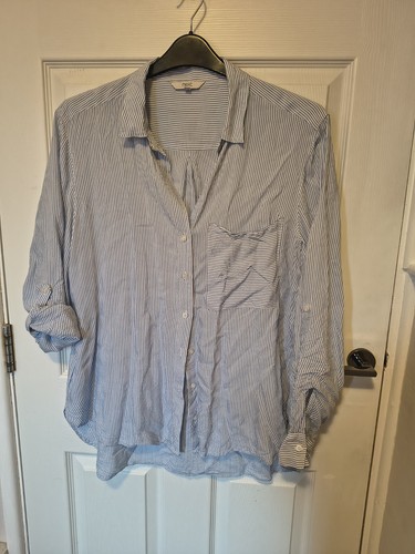 Blue and white striped - blue, shirt
