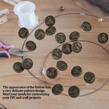 Buttons DIY Antique Bronze
