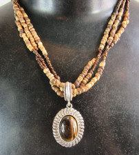 VINTAGE WOOD BEAD AND TIGERS