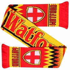 New Watford Football Fans Match Day Scarf, Watford Hornets Football Scarf