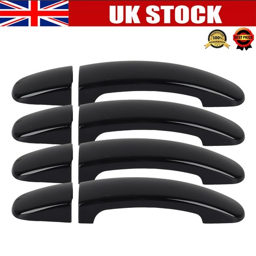 Gloss black door handle covers - black,