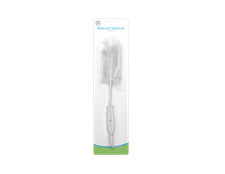 Baby Bottle Brush White 2 in 1 Newborn Teat Cleaning Sterilising Feeding Brushes