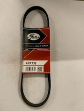 Genuine Gates Auxiliary Belt / Fan / Drive / Multi Rib 4PK738