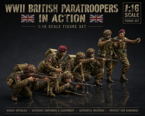 Ww2 british airborne soldiers - british,