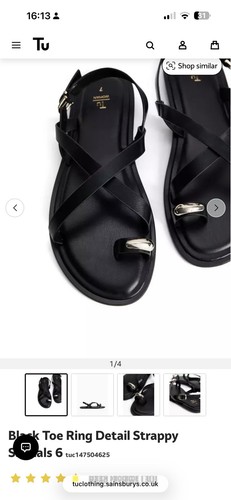 Flip flops with - with, ring