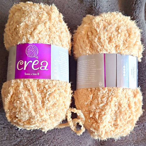 Crea boucle yarn - yarn, beige