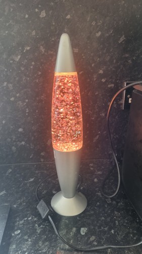 Rose pink glitter lava lamp - glitter,