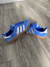 Men’s adidas City Series Torino, Blue/Silver/Gum Sole, UK 9