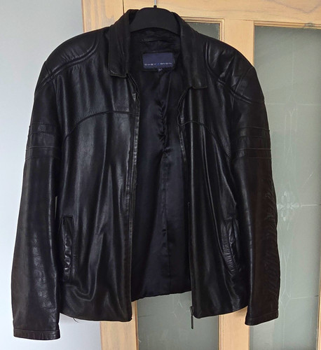Men leather biker style - men's, biker-style