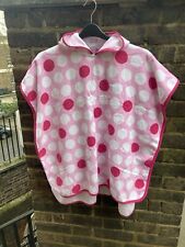 Children's Bath Towel Cape Hooded Shower Poncho Towels for Kids Pink