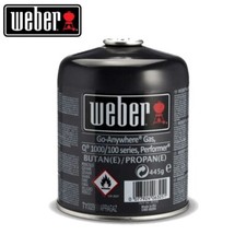 Weber EN417 Screw On Gas Cartridge Camping Gas Canister BBQ - SINGLE CARTRIDGE