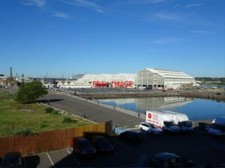 PHOTO  CHATHAM HISTORIC DOCKYARD COVERED SLIPS AND NORTH MAST POND  VIEW 2
