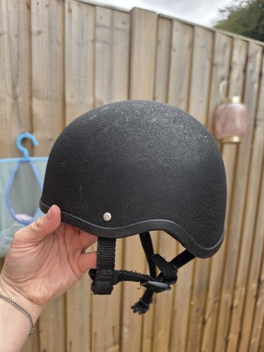 Child riding hat barely - child's, hat-