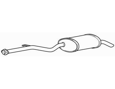 Rear exhaust silencer - silencer, back