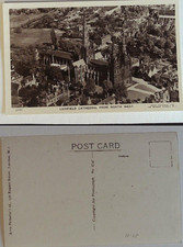 Postcard - Lichfield Cathedral from North West, Staffs - Sent Free