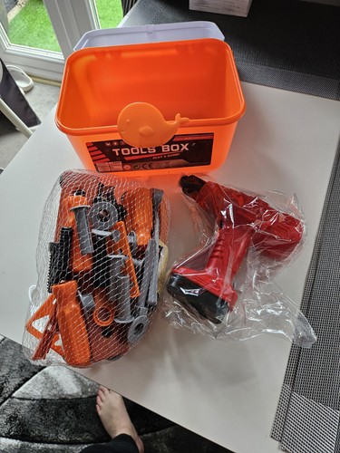 Toolbox set drill screws toys - toolbox,