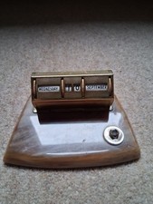 Vintage Perpetual Desk Calendar, Brass plated  1950s/60s