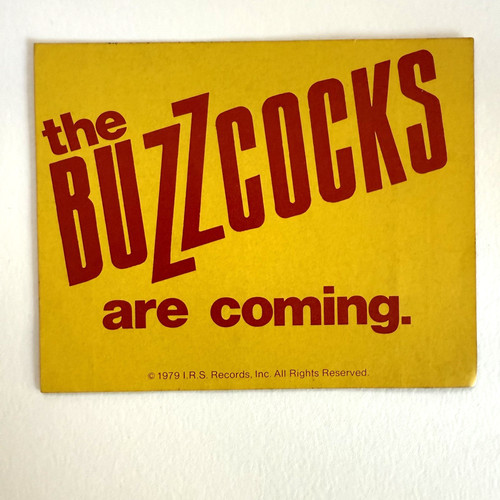 Buzzcocks tour promo sticker - buzzcocks,