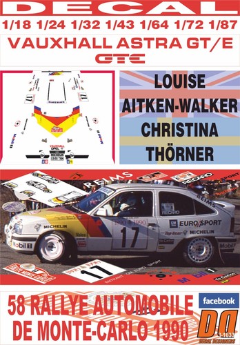 Decal vauxhall astra gte - decal,