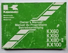USED CONDITION GENUINE KAWASAKI KX60/KX80/KX100 MX OWNERS MANUAL 1997 MODELS