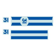 Dinky 133 Cunningham C5R Road Racer | Number 31 Transfer/Decal