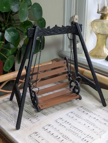 Cast iron miniature swing - miniature,