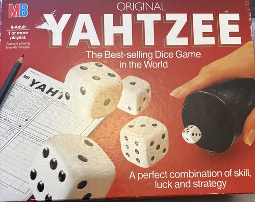 Vintage yahtzee dice game - vintage,