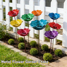 Handmade metal flower garden - handmade,