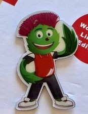 Commonwealth Games 2014 Glasgow Mascot Clyde Pin Badge (Volunteer version).