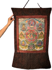 Antique tibetan mandala - tibetan,