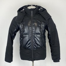 Marshall Artist Kita Bubble Puffer Jacket Black Glossy Size Small Mens