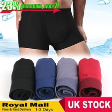 Pack Of 4 Mens Boxer Shorts Trunks, Comfort Fit Breathable Ice Summer UK STOCK