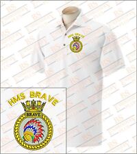 HMS BRAVE Embroidered Polo Shirts