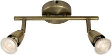 Amalfi 2 Way Adjustable Bar Spotlight Fixture - IP20 Semi Flush Ceiling Light -