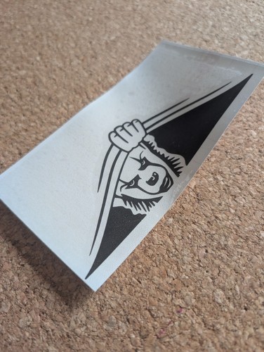 Peeking pennywise car decal - peeking,