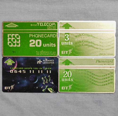 British telecom phonecards - bt,