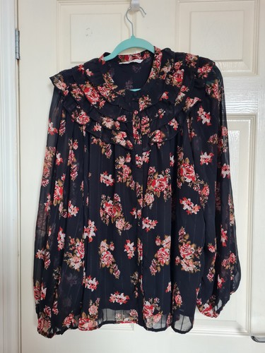 Beautiful black floral - black, tu