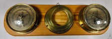 Vintage Brass Barometer &
