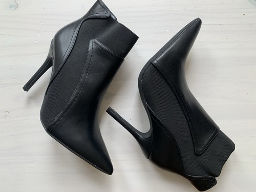Black sock ankle boots size - black,