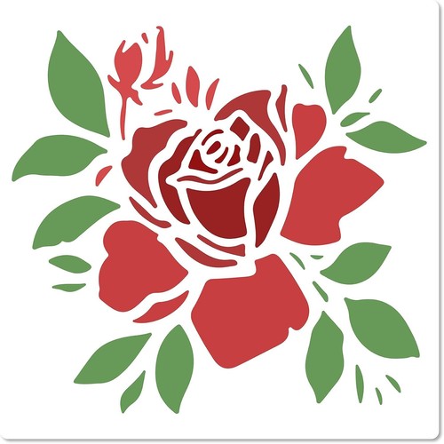 Gorgecraft rose stencil - gorgecraft,